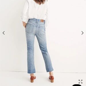 Madewell Riged Denim-Boot-Crop
